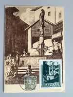 1934 Schützenfest Fribourg Maxi-Karte mit Vignette