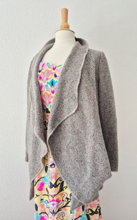 GOLD CASE STRICKJACKE JACKE CARDIGAN MIT SEIDE 36 S , TOP