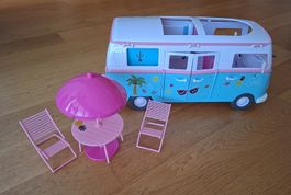 Barbie Campingbus mit Zubehör guter Zustand