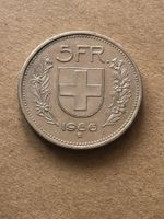 5 Fr. 1986 mit vertiefter Randschrift