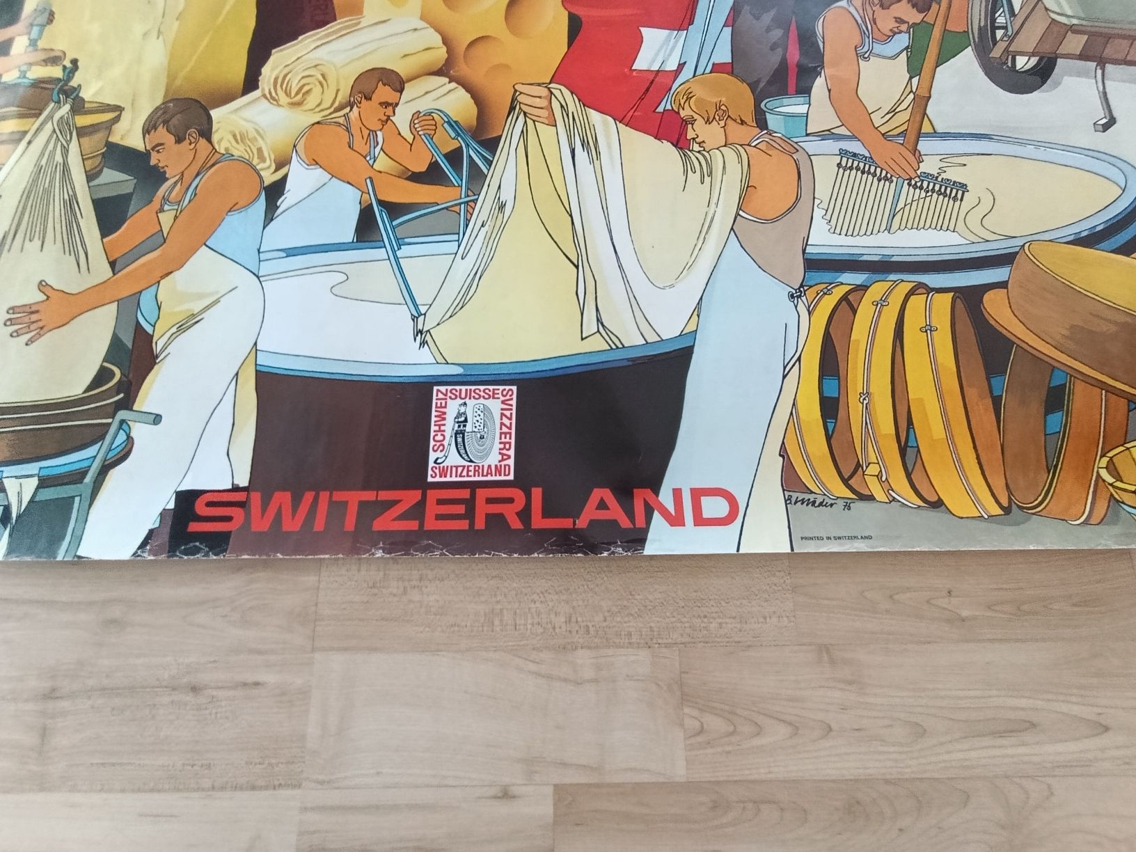 Foto & Immagini: 1975 Schweizer Käse Poster 3,5 Meter lang – Usato da Wil SG venduto da Donaldus 2