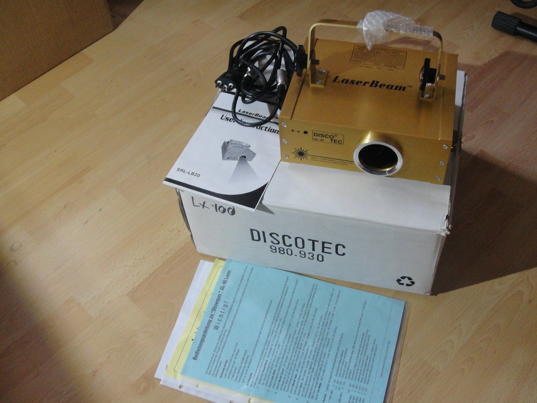 Discotec LX-100 grüner Laser für Disco (Neu und originalverpackt) in ...