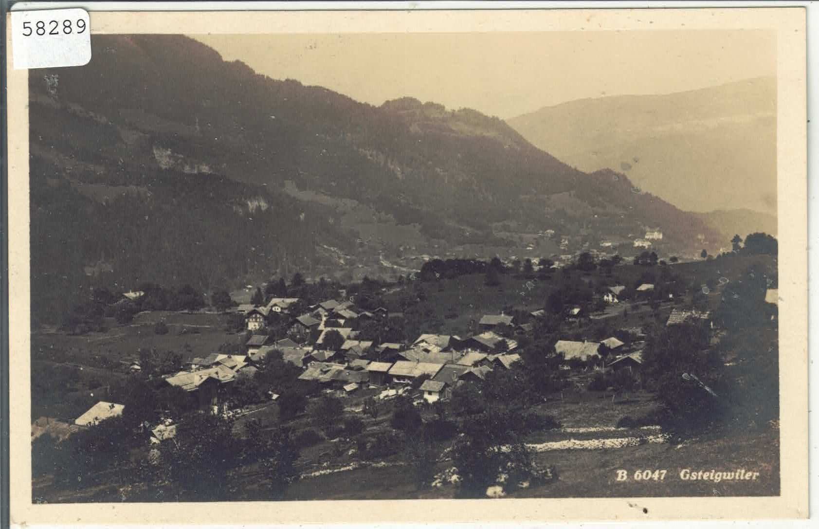 Cartes postales: Gsteigwiler - Generalansicht – D'occasion à Ettingen par Kartenplanet