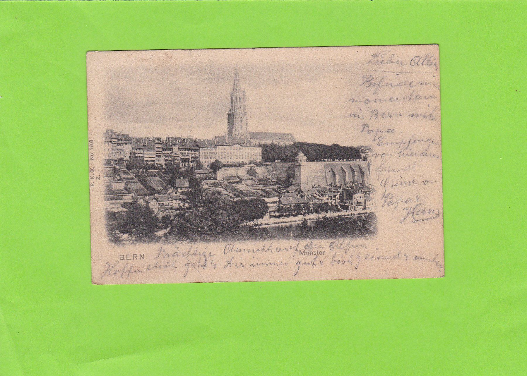 Cartes postales: Bern-Münster--1906 – D'occasion à St. Peterzell par neckertal
