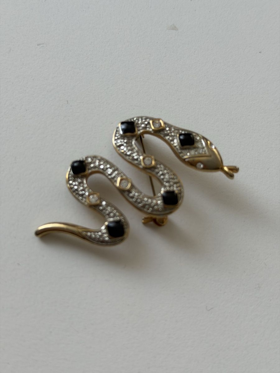 Spille & Fermagli: Schlangen-Brosche, Modeschmuck, vintage Stil. – Usato da Winterthur venduto da tat_ky5h 2