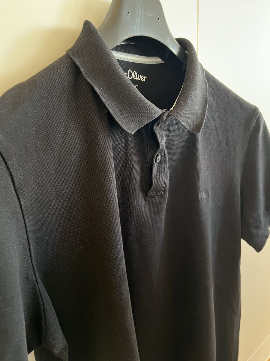 S.Oliver Magliette Polo: s.Oliver Poloshirt, Schwarz, Grösse 2XL – Usato da Chur venduto da ZATO 2
