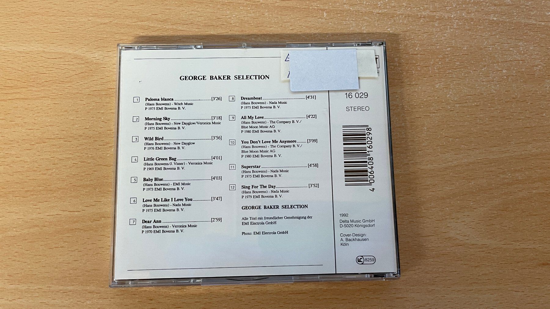 CDs: George Baker - ok – Gebraucht aus Glattfelden von cybermaxx 1