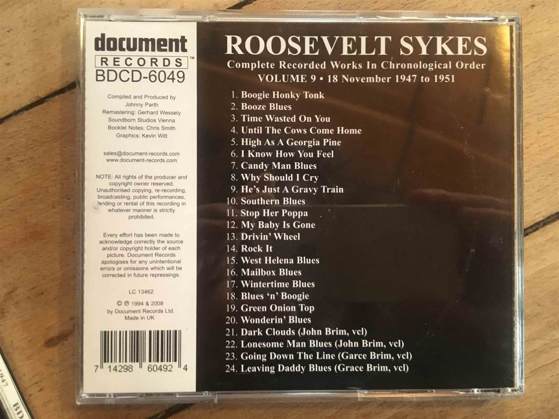 CDs: Roosevelt Sykes Complete 3 CDs – D'occasion à Luzern par Needful_Things 2