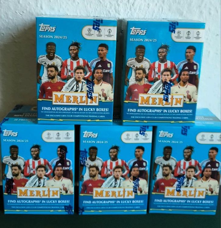 5x Topps Merlin UCC 24/25 Box NEU (Neu und originalverpackt) in ...