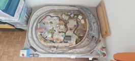 Märklin Eisenbahn Anlage Wechsestrom H0 aus den 70er Zubehör