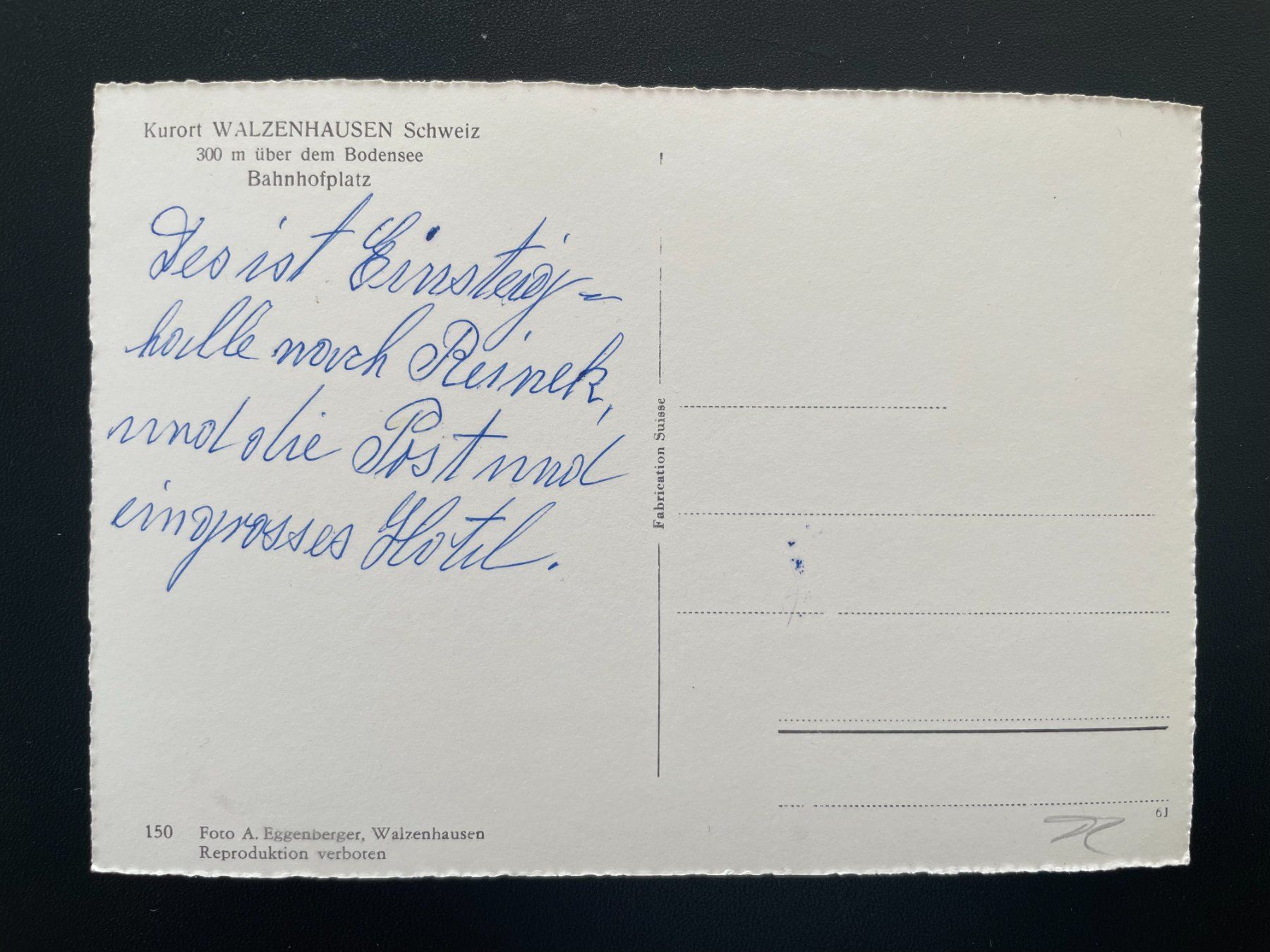 Cartoline postali: AK AR Walzenhausen, Bahnhofplatz – Usato da Thal venduto da Danny82 1