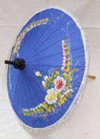 Asiatischer Deko Schirm Sonnenschirm Blumen 55cm