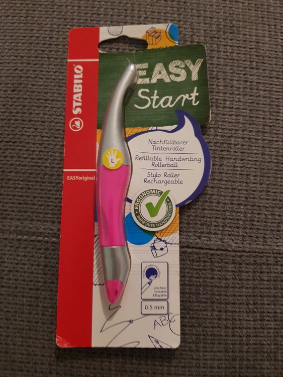 STABILO Ergonomischer Tintenroller für Rechtshänder Rosa! (Neu und ...