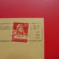 1924, BAHNPOST: Nr.158 GELTERKINDEN BL sauber entwertet.