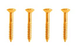 Humbucker Rahmenschrauben Gold (4 Stück)