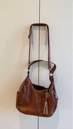 Sac à main marron avec bandouliere