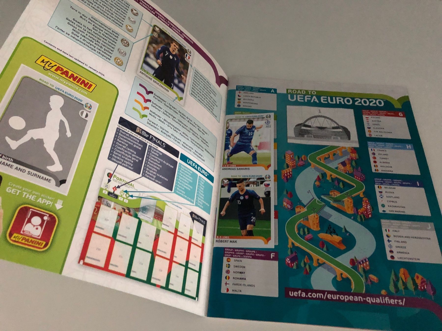 Panini Alben: Panini Leeralbum Road to EM 2020 – Gebraucht aus Hergiswil LU von FcMalkov 1