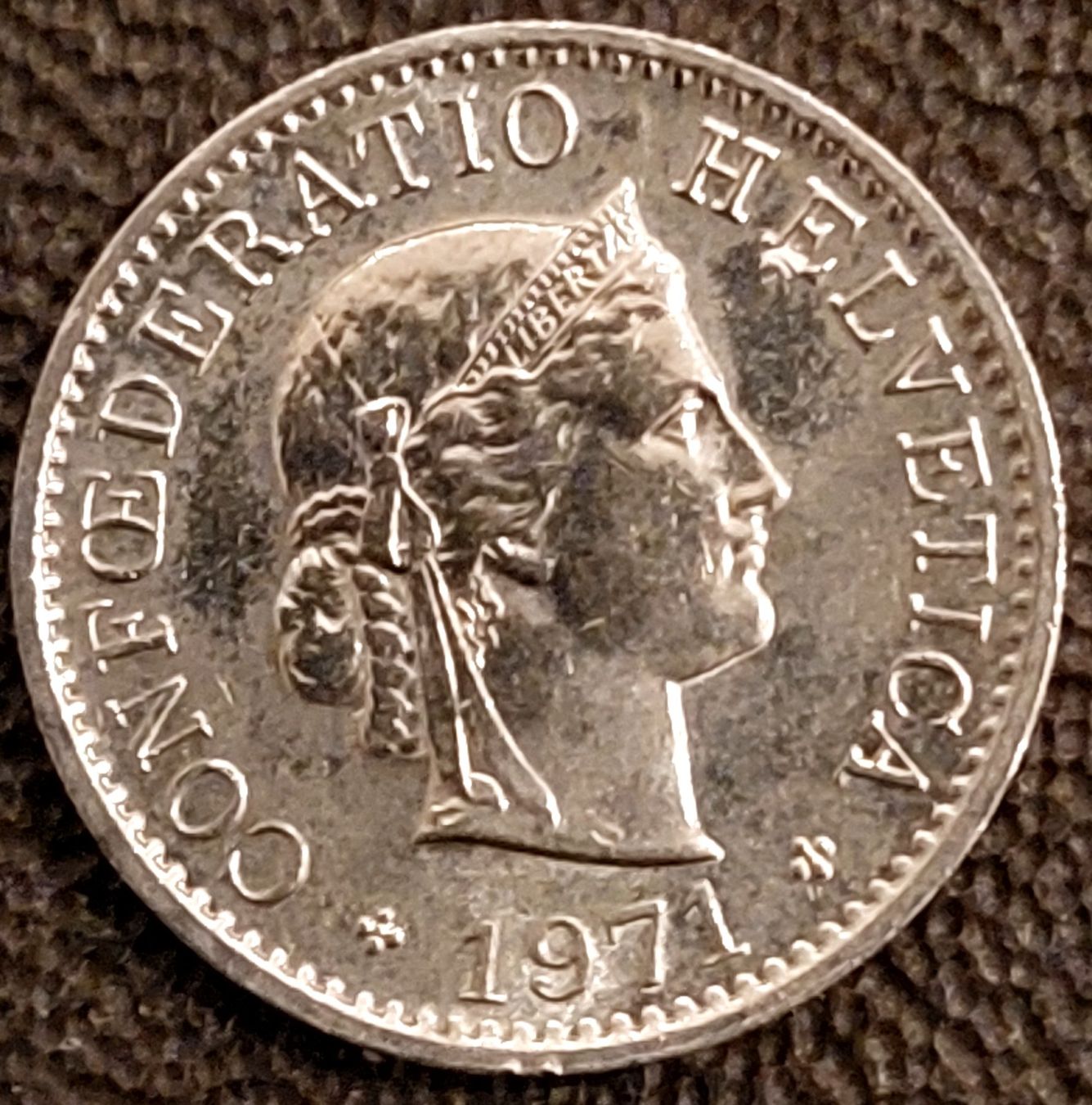 Tutti le monete: 5 Rappen 1971 – Usato da Arch venduto da coinsandmore