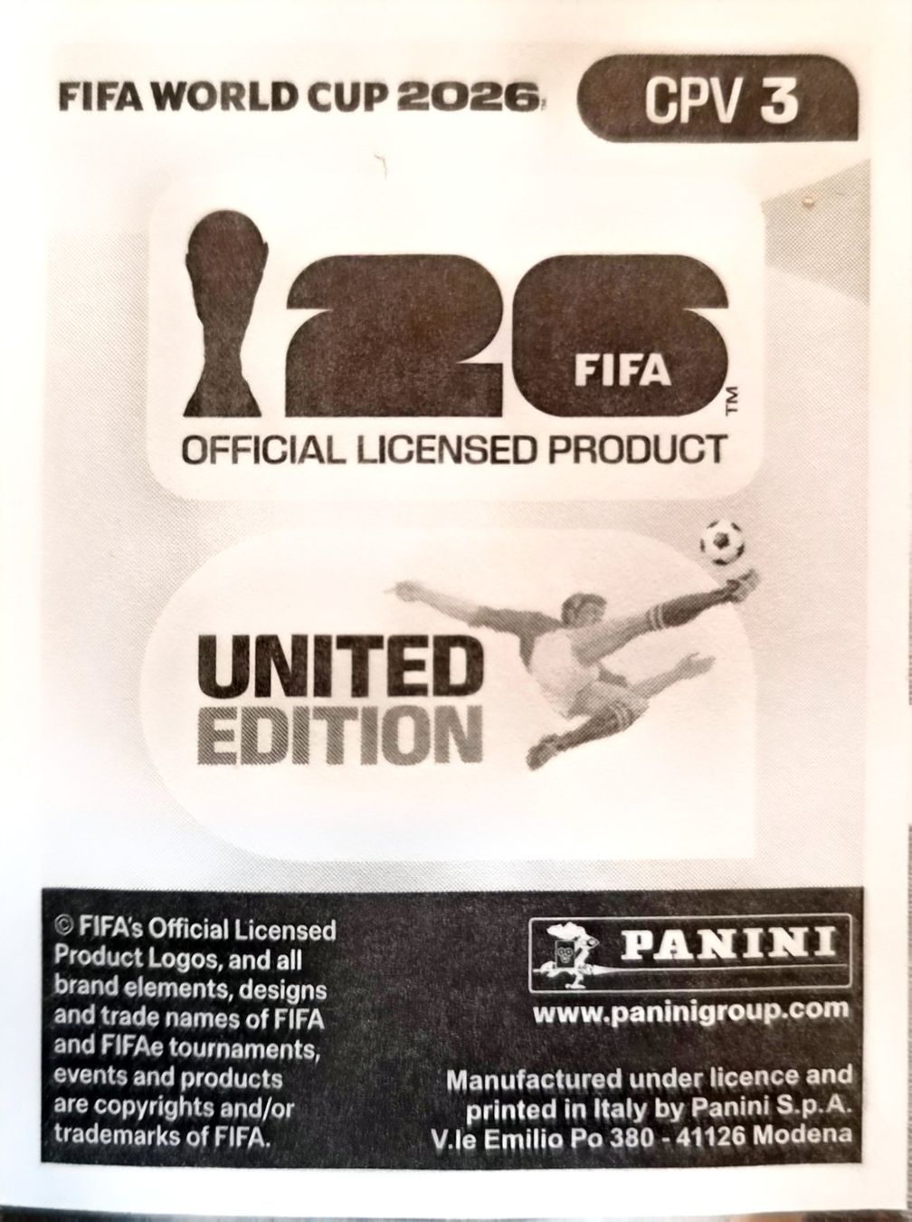 Panini Carte collezionabili: Carte FIFA World Cup 2026 CPV 3 – Usato da Clarens venduto da rim_g98y 1