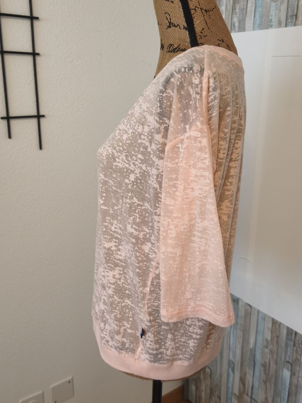 S.Oliver Maglioni & Felpe: Damen Pullover O.S. 3/4 Arm Lachsfarben transparent Grösse M – Usato da KRIENS venduto da Franzy_Blond10 1