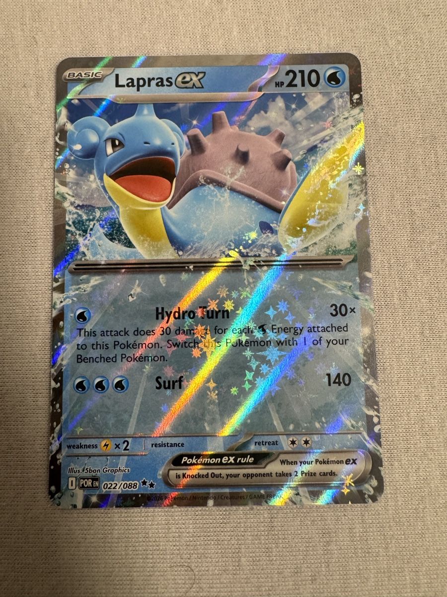 Pokémon Carte collezionabili: Lapras ex Pokémon – Nuovo (secondo la descrizione) da Volketswil venduto da stealth