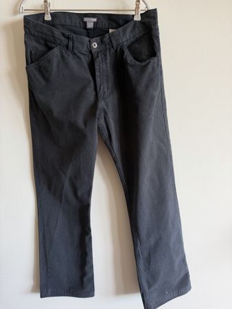 Pantalon rayé gris foncé taille L