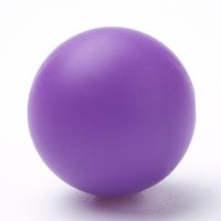 Silikonperlen in Dunkellila 12mm / 10Stück