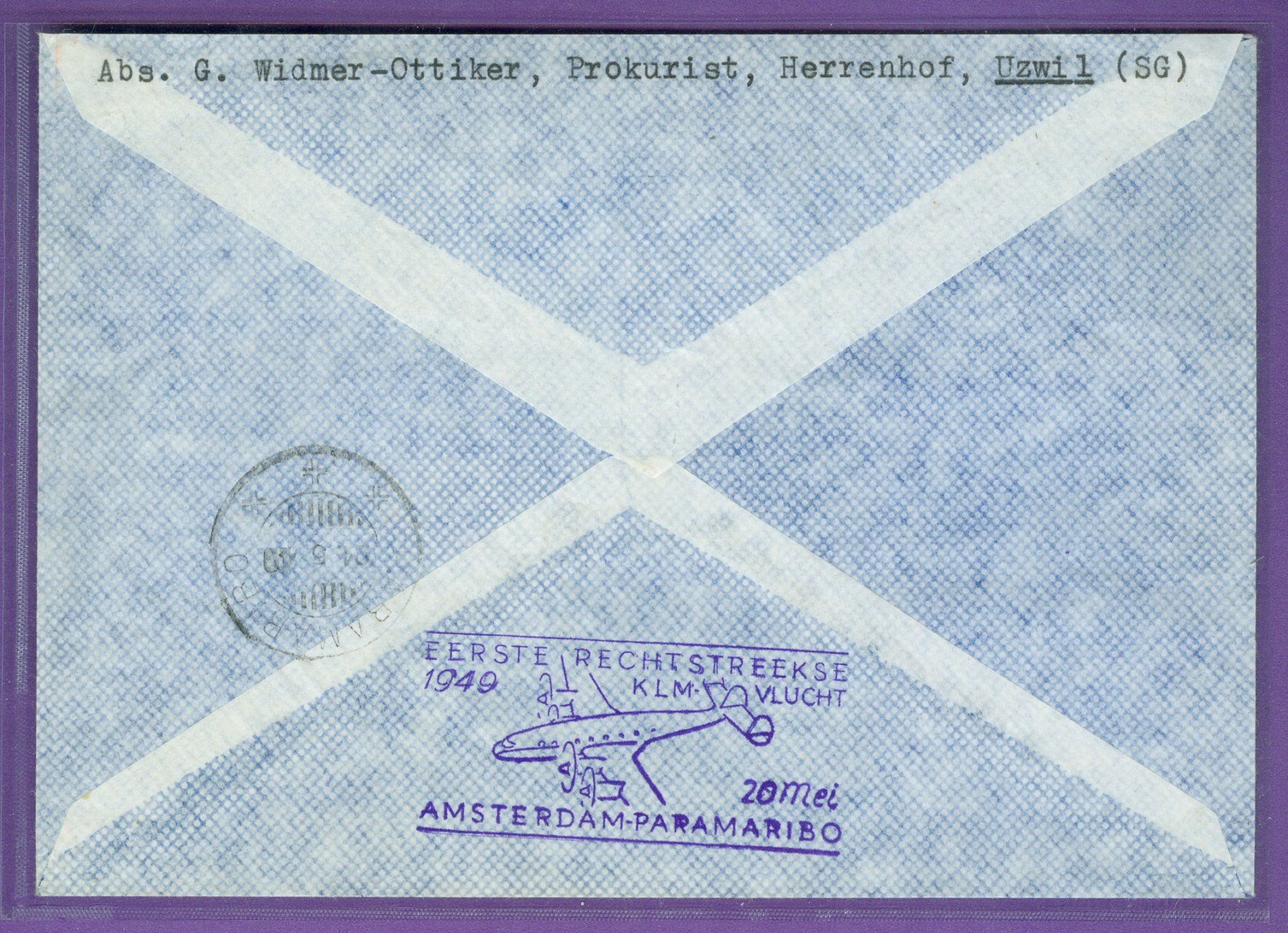Tutti i francobolli: 1949 Schweiz Flugpost FF – Usato da Zürich venduto da yago-rot 1