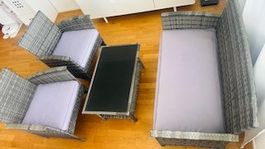 🔥 Gartenlounge 4-tlg. inkl. Tisch 🌿 ab CHF 1.- 🔥