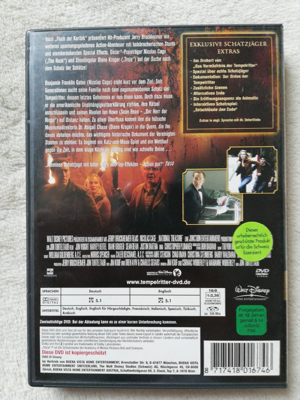 Tutti i DVDs: Dvd Das Vermächtnis der Tempelritter – Usato da Büttikon AG venduto da Amineah 1