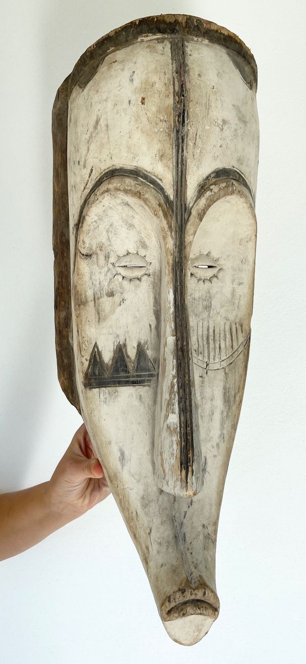 Skulpturen & Statuen: XXL alte Fang Maske Gabun Höhe 63 cm Top Stück – Gebraucht aus Rüthi (Rheintal) von Kunsthaus777 2