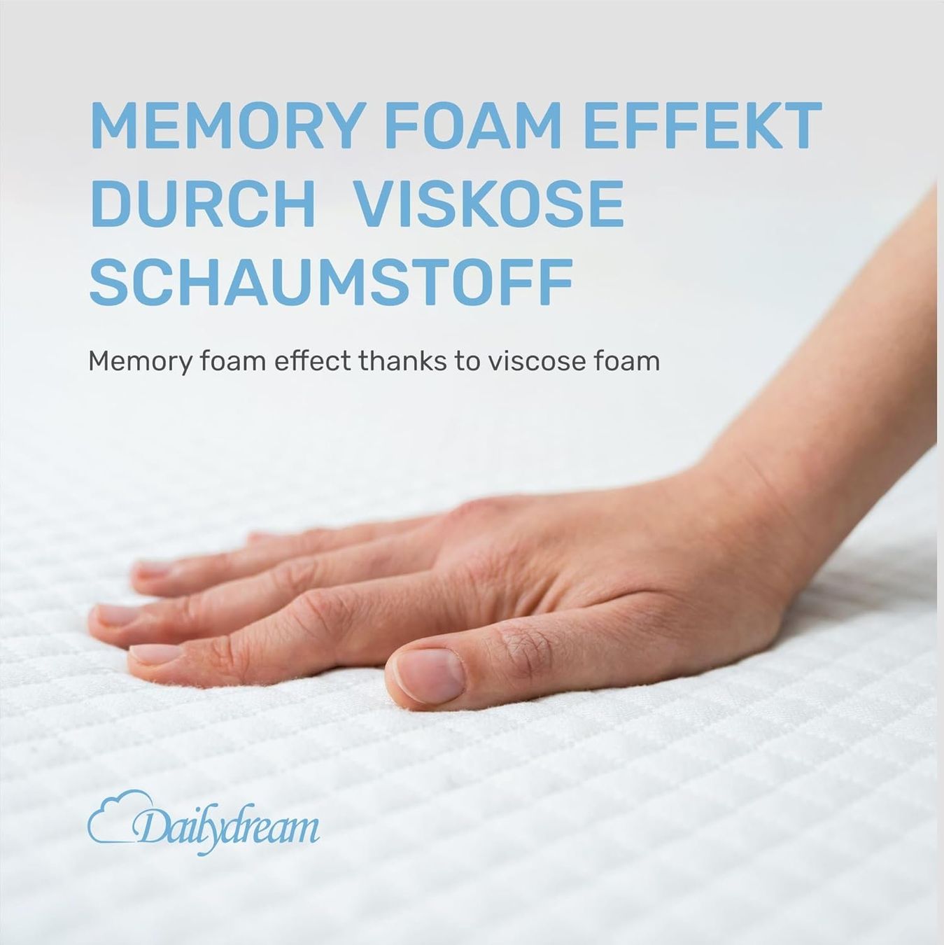 Matelas: Matratzentopper Topper Memory Foam waschbar mit Eckbändern – Neuf avec emballage d'origine à Dörflingen par Nixhub 6