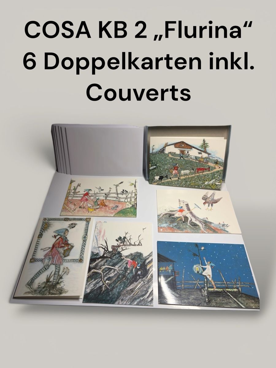 Karten: 6 kunstvolle Grusskarten , inkl. Couvert – Neu (gemäss Beschreibung) aus Zwingen von imh_bl67