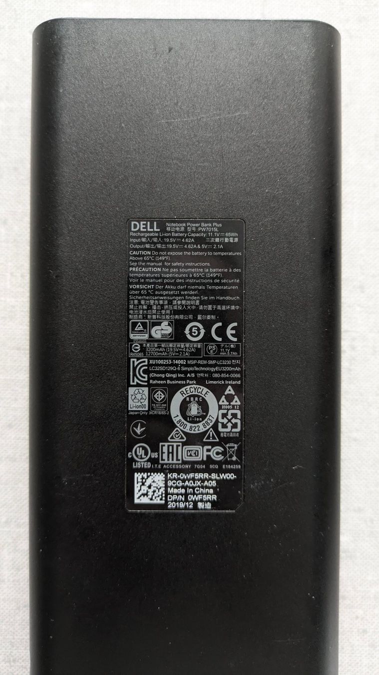 Dell Batterie: Dell Notebook Power Bank Plus – Usato da Basel venduto da Shikari 4