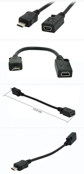 Unità & Adattatore: Micro-Stecker-zu-Mini-Buchse USB-Adapter – Nuovo e nell'imballaggio originale da Aesch BL venduto da Elektronik_Laden 1