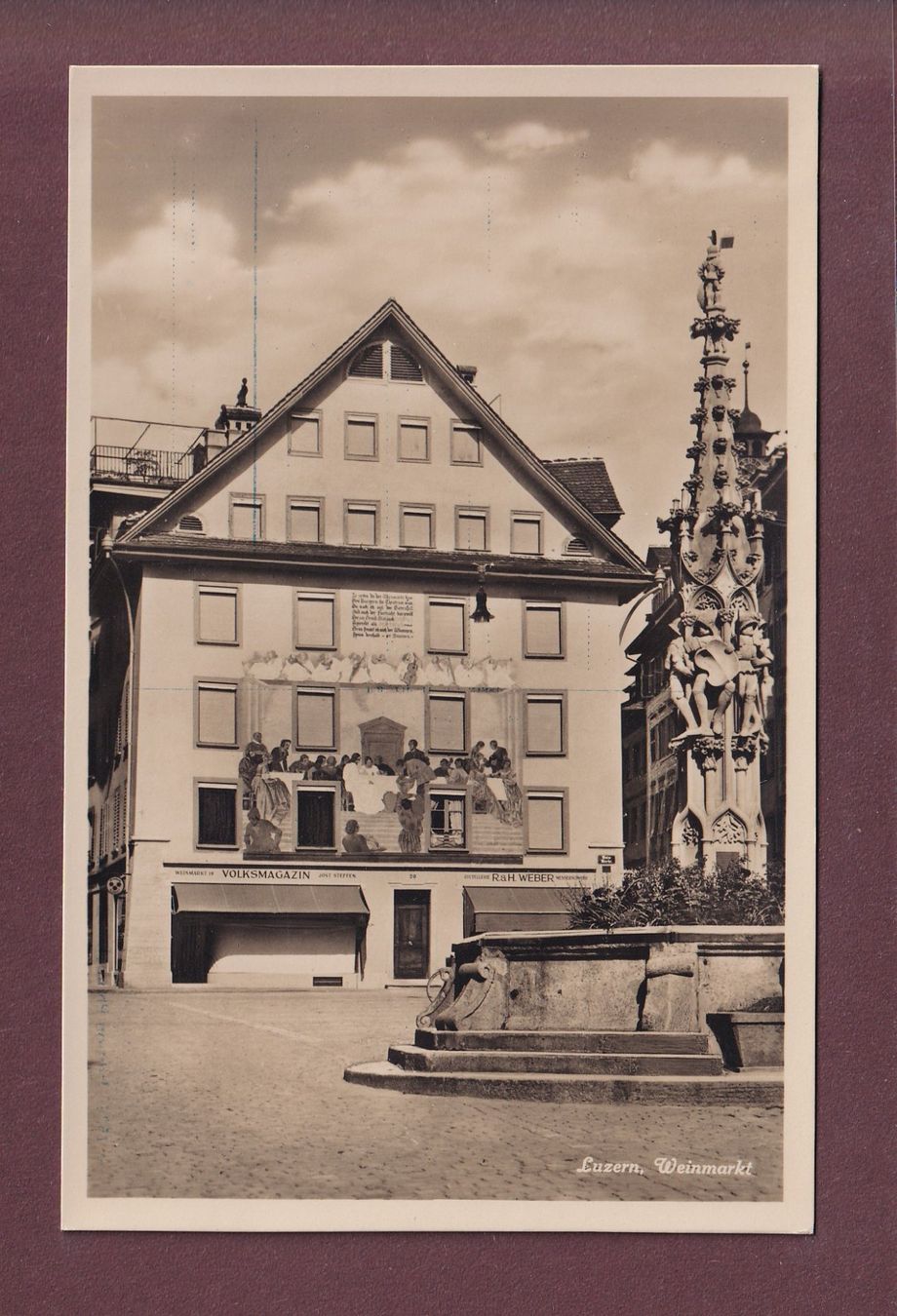 Cartoline postali: LUZERN - Weinmarkt – Usato da Pully venduto da nicecards
