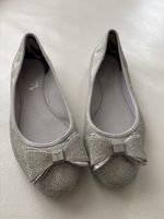Ted Baker Ballerinas Silber Glitzer Gr. 38, Neuwertig!