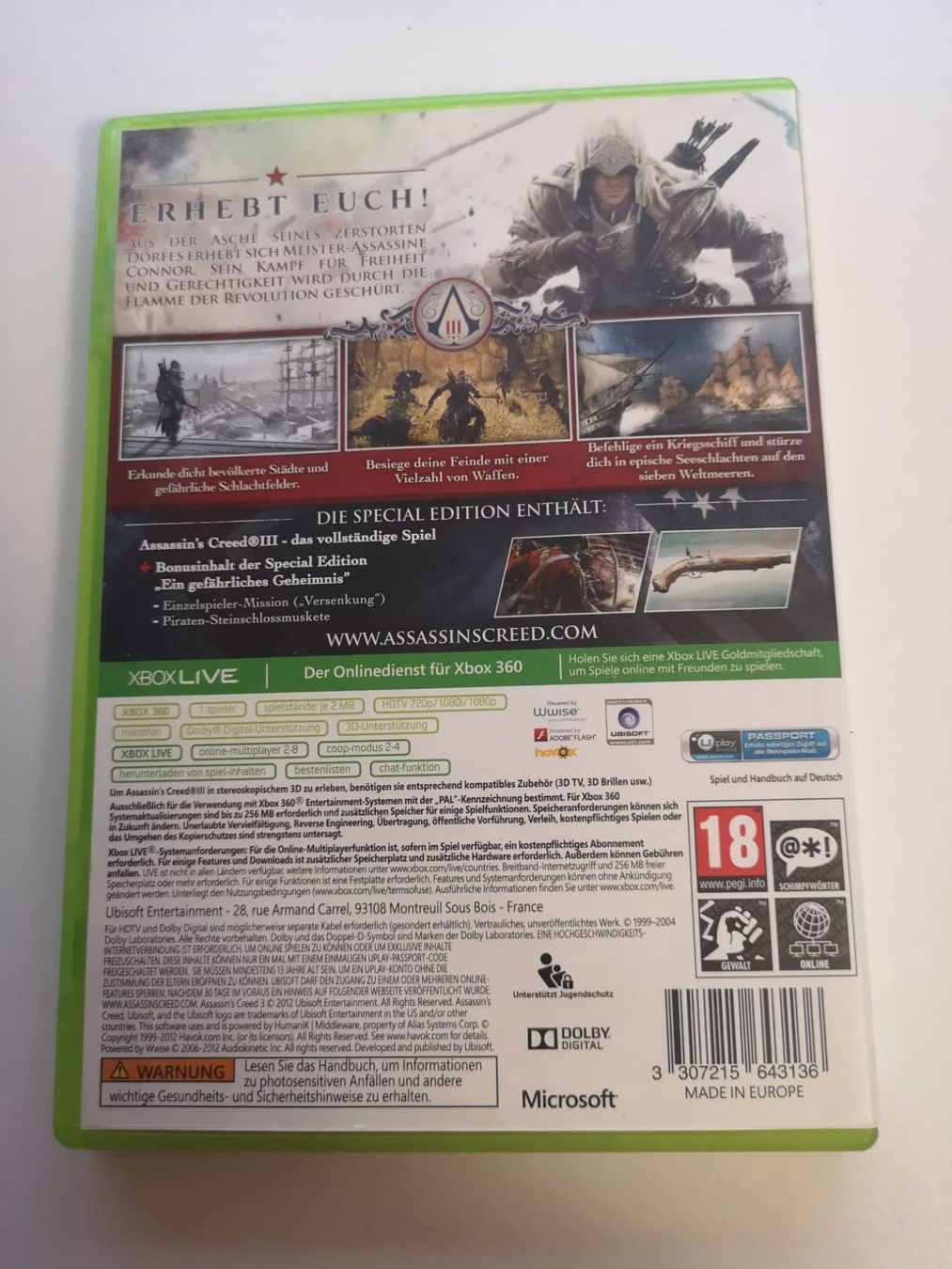 Giochi: Assassin's Creed 3 (XBOX 360) – Usato da Herisau venduto da Seyashop1 2