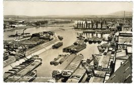 AK Basel Hafen Kleinhüningen