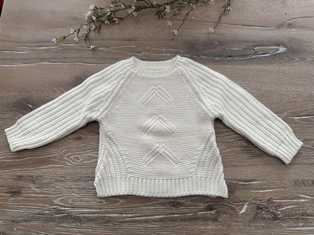 Vertbaudet Strickpullover weiss Grösse 94 cm 3 Jahre🤍