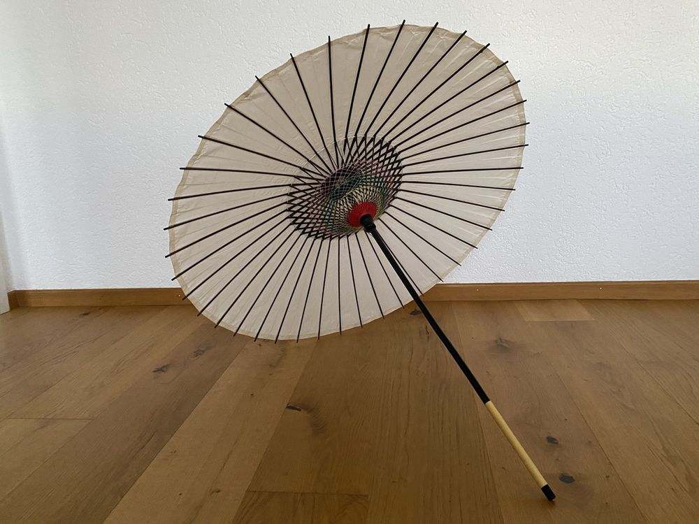 12 Papierschirme Aus Geöltem Papier – 84 Cm, Leer, Zum Bemalen & Dekorieren Für Hochzeit & Party