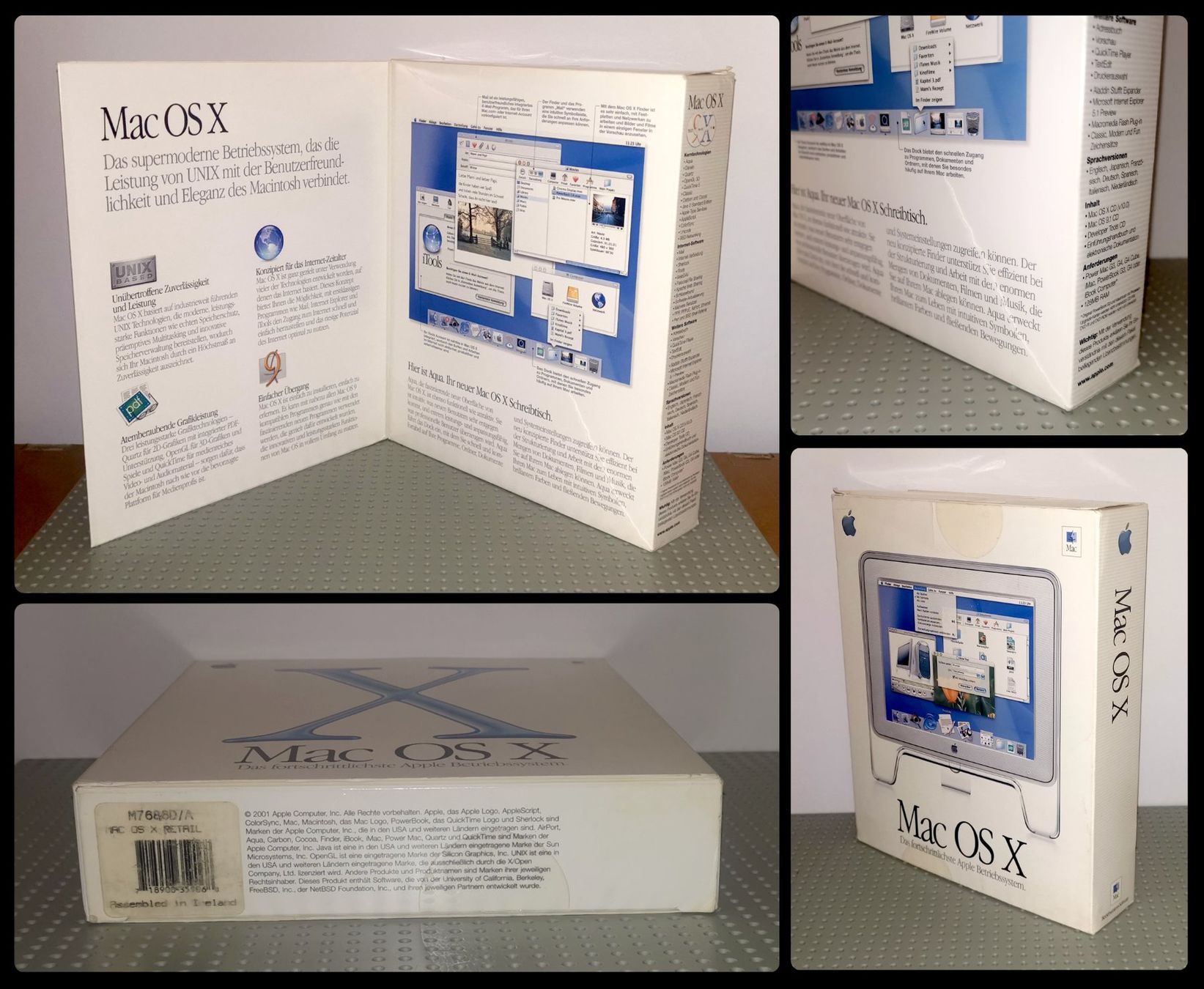 Apple Software: Das allererste Mac OS X von Apple - Version 10.0 "Cheetah" – Usato da Degersheim venduto da uGod 1
