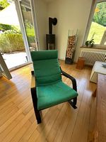 IKEA Schaukelstuhl Pöang (Schwarz/Grün)