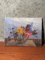 Oil Painting Floral Still Life Signed L. H. 