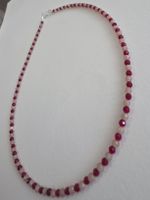 Halskette Rubin&Sonnenstein facettiert ⌀3mm. / 42cm. 