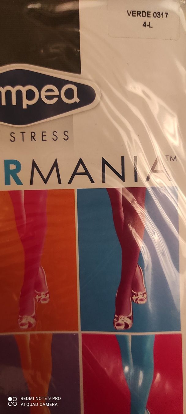 Strümpfe & Strumpfhosen: Collants couleur vert foncé 100 Den - Taille L – Neu und originalverpackt aus Porrentruy von Olifante 4
