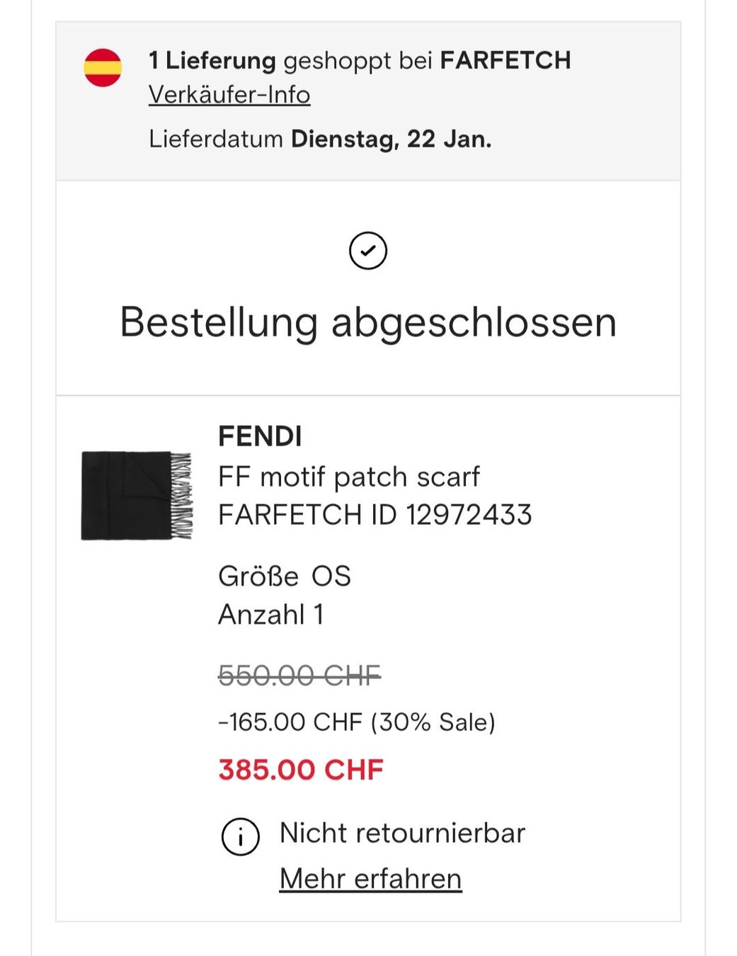 Fendi Foulards, Tücher & Schals: Fendi FF Patch Schal Schwarz – Gebraucht aus Mellingen von superwinter 2