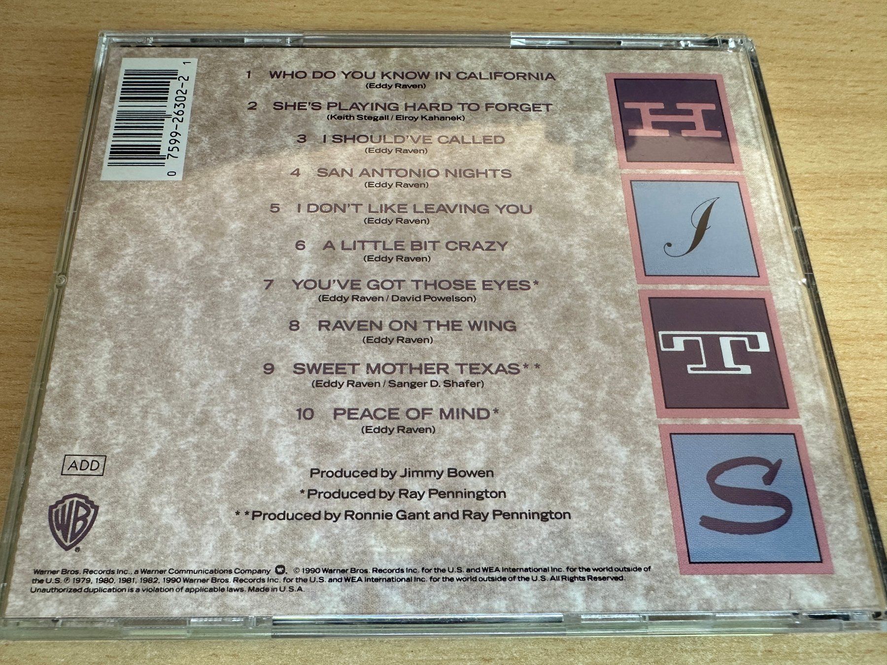 CD: Eddy Raven – Greatest Hits – Usato da Rikon im Tösstal venduto da Alpenmutz 1