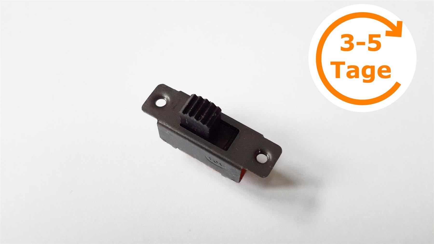Schalter: Schiebeschalter Mini 6 Pins 2xUM schwarz – Neu und originalverpackt aus St. Gallen von cointec