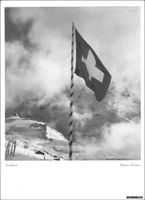 Schweiz // Schweizer Fahne Heimat Winter 1947